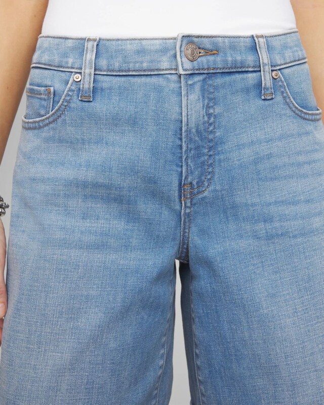 Girlfriend Cuffed Swing Denim Shorts - image 4